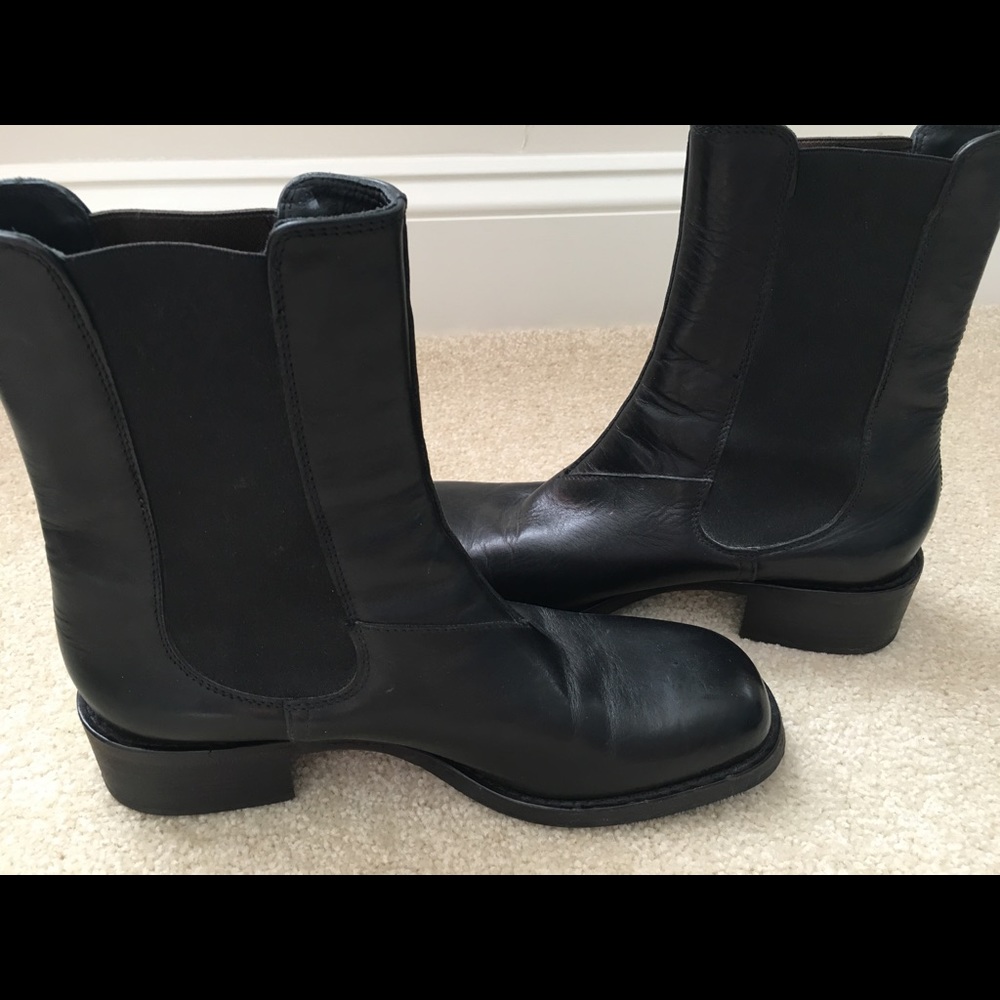 Miu Miu/Prada Leather Ankle Boot